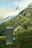 Outhouse overlooking Trient Glacier, above Trient, Switzerland