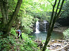 Upper Seneca Creek & Falls, WV (8/2007) : Seneca Creek is a Potomac River headwaters stream that drains Spruce Knob, the highest mountaintop in West Virginia. These two features serve as pivot points in a national recreation area remotely located in the mountain state. The upper section of Seneca Creek contains numerous waterfalls and slides as it cuts through a lush forest, creating a narrow, mossy  gorge. A trail follows the creek for the first few miles before damage from past floods washes the tread out (the forest service has officially abandoned trail along the prettiest section of Seneca Creek below Upper Seneca Falls). We mountain biked on an old rail grade along the creek to reach the 30 ft. high Upper Seneca Falls, which requires a minimum of 3 1/2 miles of trail travel to reach from any direction. Then we set out on foot to explore downstream. Although the old rail grade remains in spots, travel is slow along the banks of the creek through washed-out areas. We reached a 20 ft. falls called Standing Rock Falls before turning around due to daylight constraints. Additional falls lie downstream and we hope to make it to the forest service boundary on a future trip.